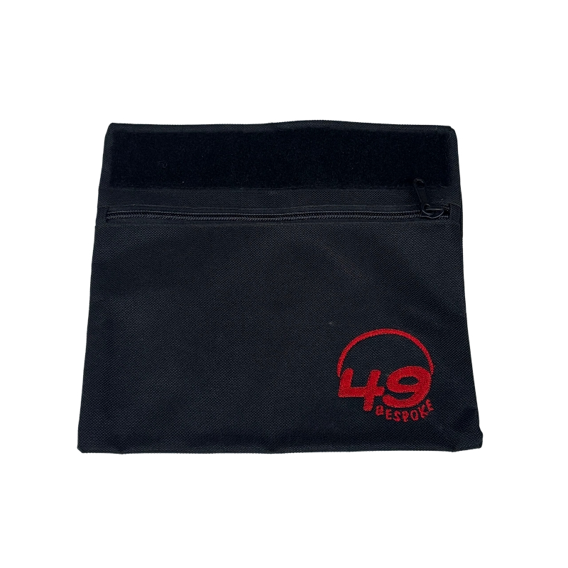 49 Bespoke Seat Pouch - Black With Velcro Attach